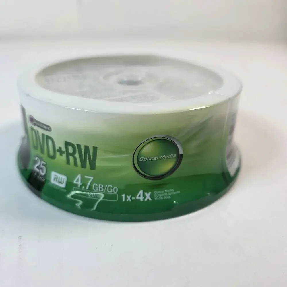 25 pk SONY Blank DVD+RW 4x Logo Branded 4.7GB Rewritable DVD Disc - 25DPW47SP